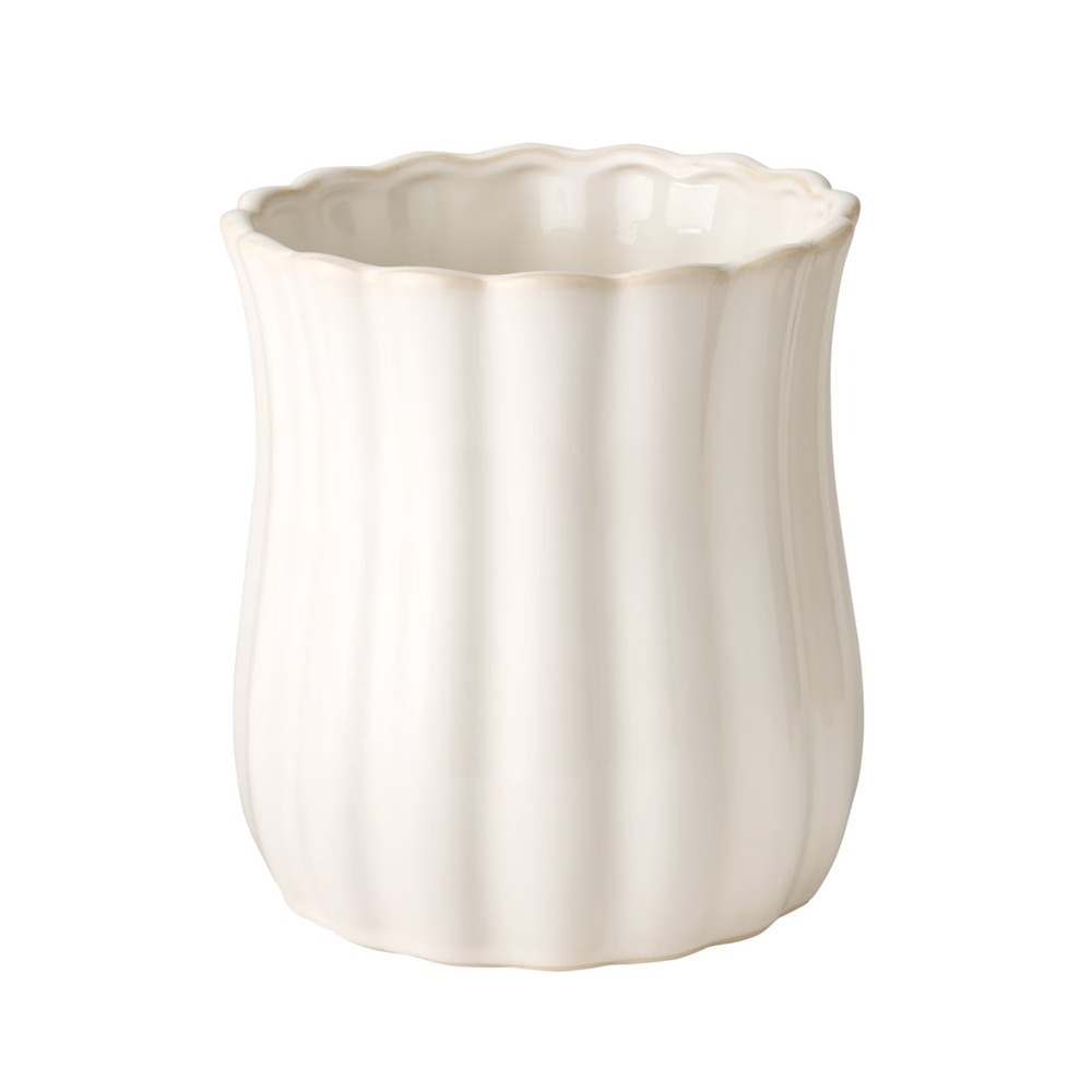 The Pioneer Woman Colette Stoneware Utensil Holder, White